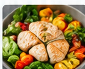 Запечённая рыба с овощами